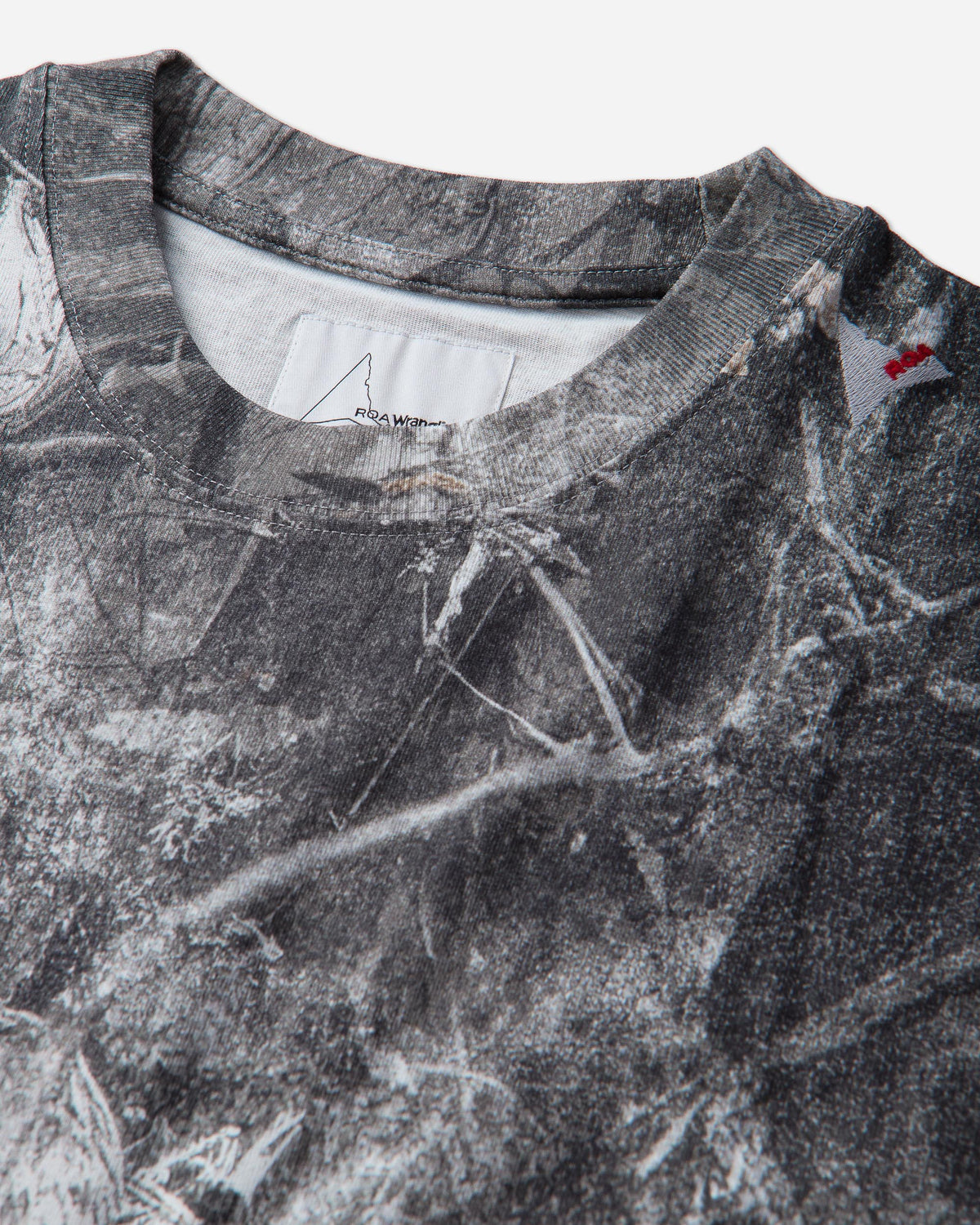 ROA Roa X Wrangler Jersey Long Sleeve Washed Pattern Owl Dark Owl Dark Shirts Longsleeve YBUW085JY05 BLK0001