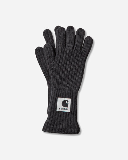 sacai Carhartt Wip Wool Knit Gloves Black Gloves and Scarves Gloves 25-00999S 001