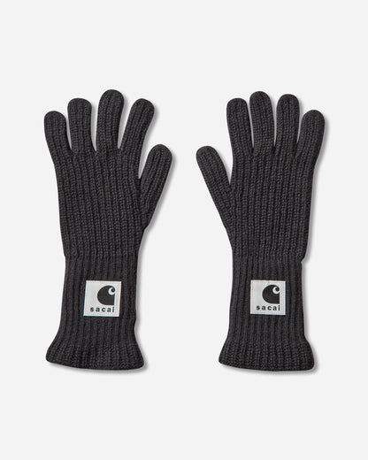 sacai Carhartt Wip Wool Knit Gloves Black Gloves and Scarves Gloves 25-00999S 001