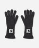 sacai Carhartt Wip Wool Knit Gloves Black Gloves and Scarves Gloves 25-00999S 001
