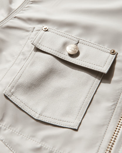 sacai Carhartt Wip Nylon Twill X Duck Blouson Ivory Coats and Jackets Bomber Jackets 26-03990M 001