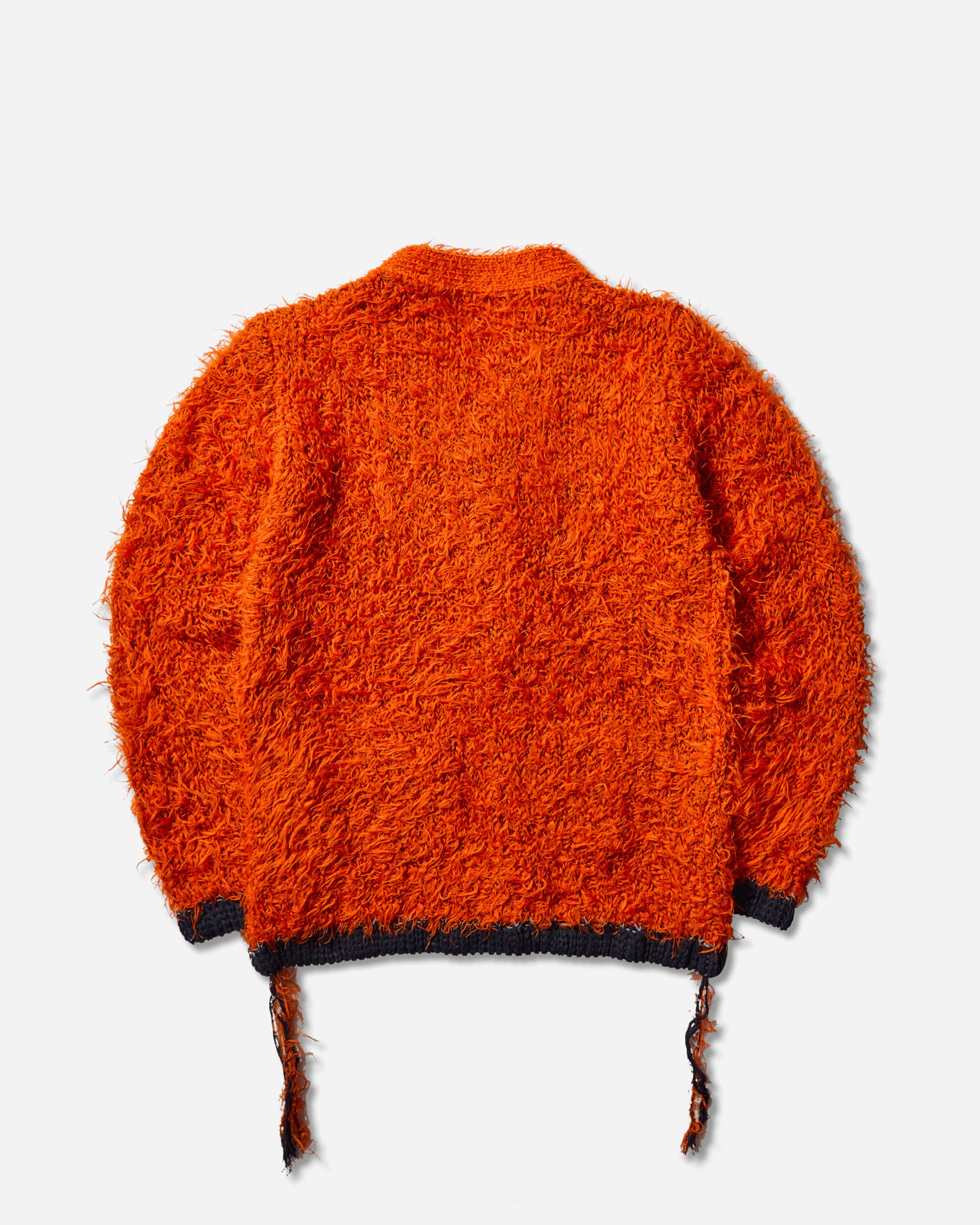 sacai Furry Knit Cardigan Orange Knitwears Cardigans 25-03837M 851