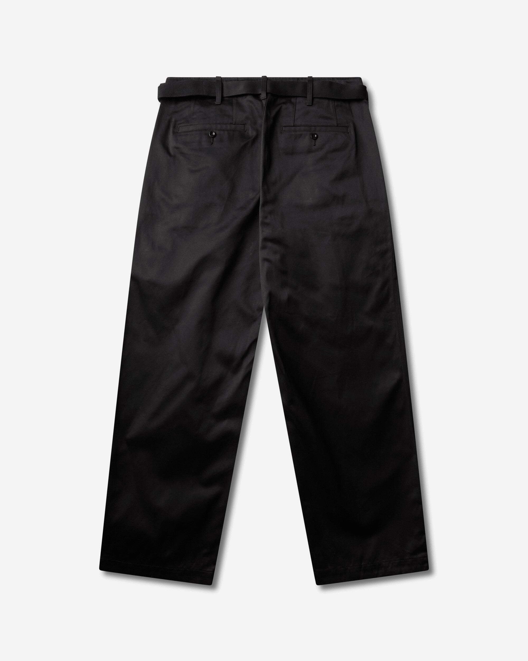 sacai Cotton Chino Pants Black Pants Chinos 26-04032M 001