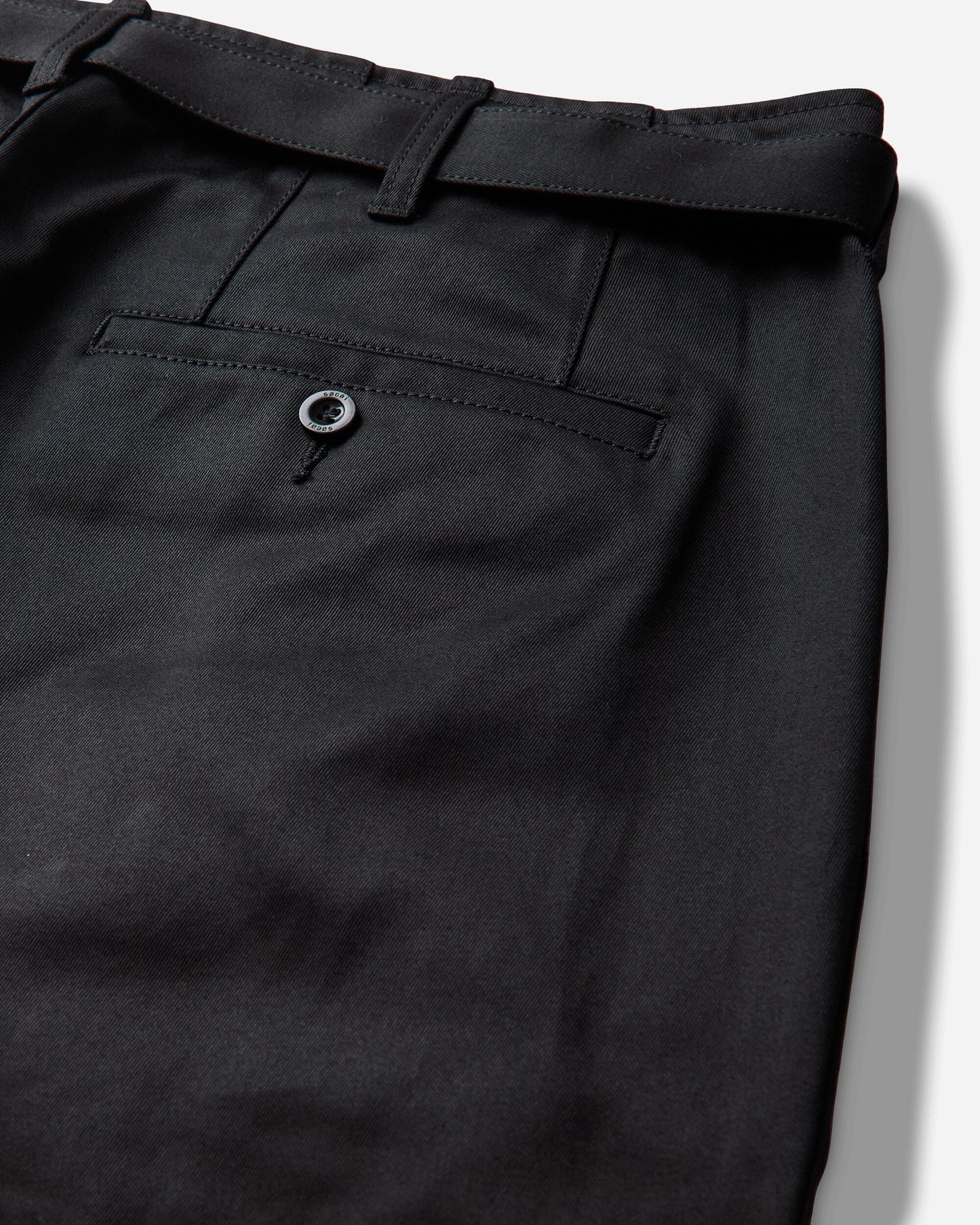 sacai Cotton Chino Pants Black Pants Chinos 26-04032M 001