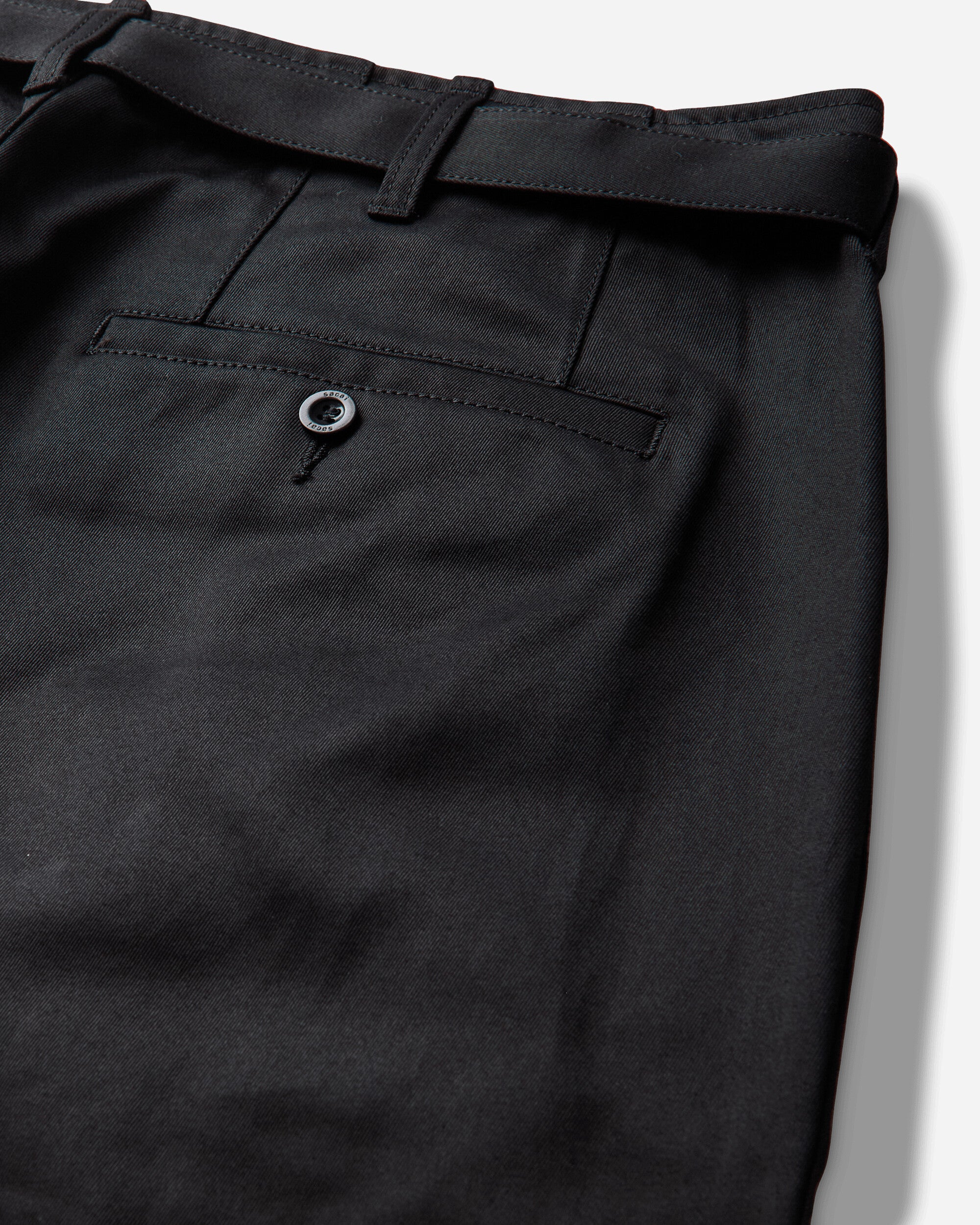 sacai Cotton Chino Pants Black Pants Chinos 26-04032M 001