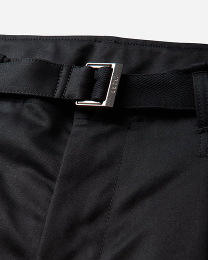 sacai Cotton Chino Pants Black Pants Chinos 26-04032M 001
