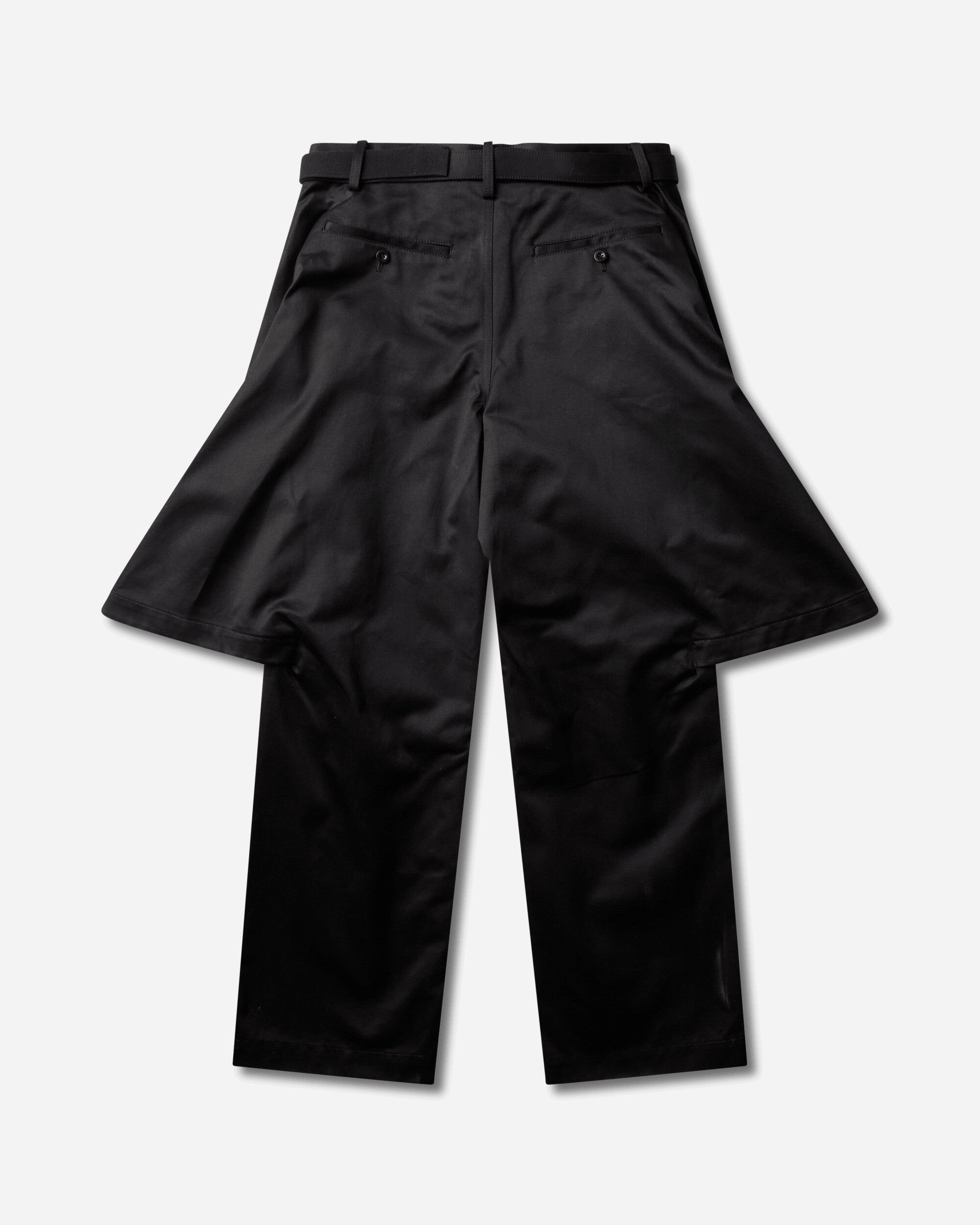 sacai Cotton Chino Pants Black Pants Chinos 26-04149M 001