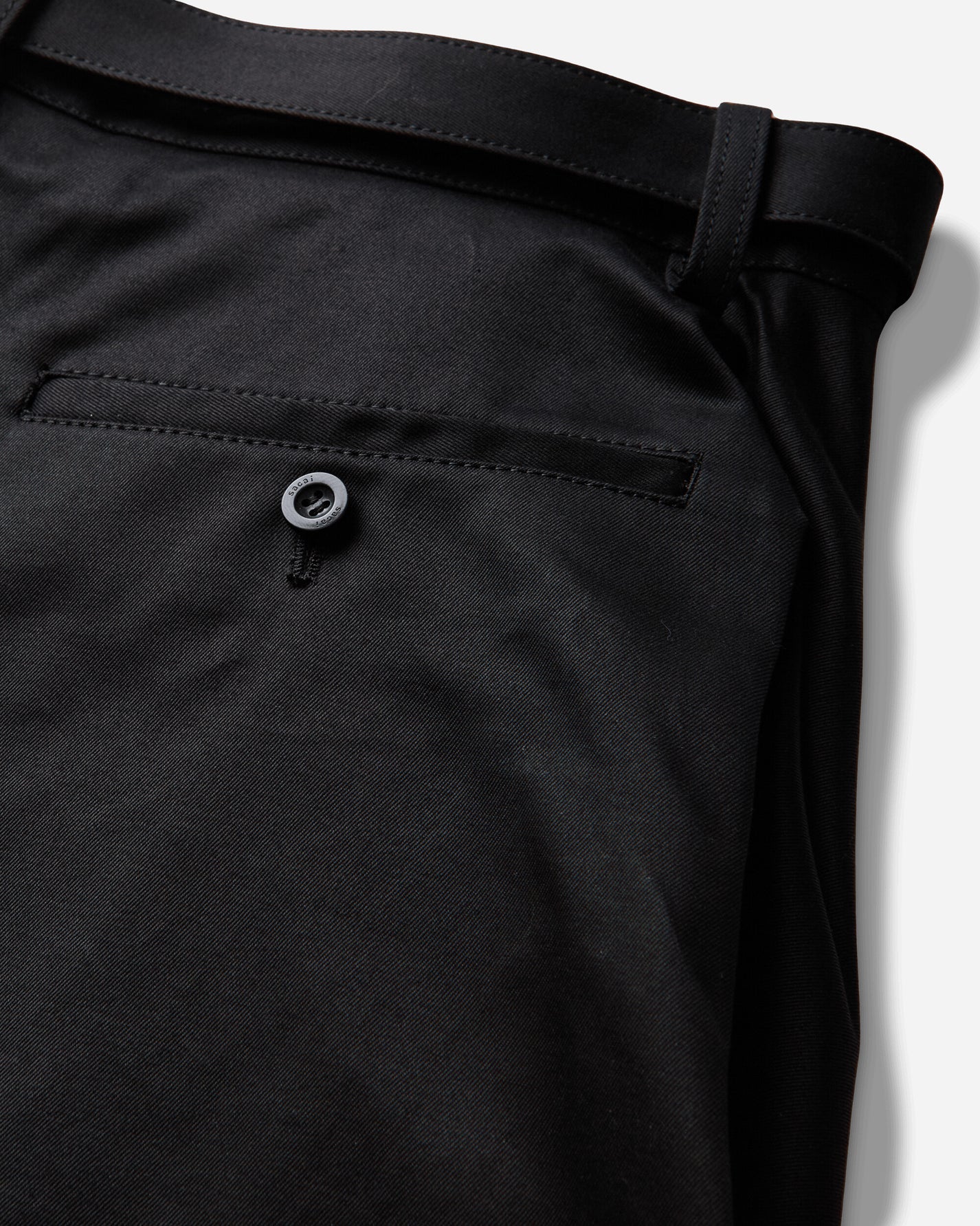 sacai Cotton Chino Pants Black Pants Chinos 26-04149M 001