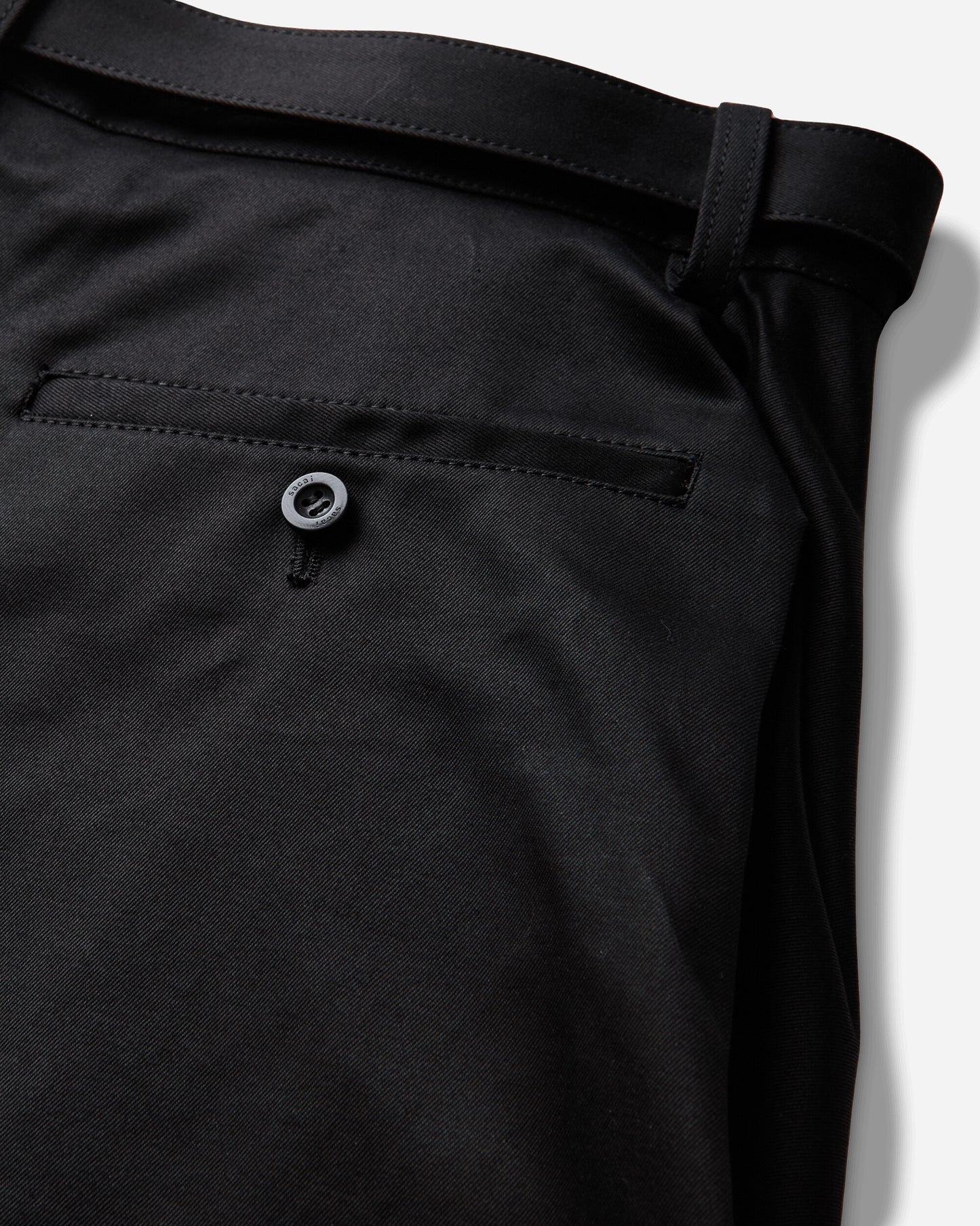 sacai Cotton Chino Pants Black Pants Chinos 26-04149M 001