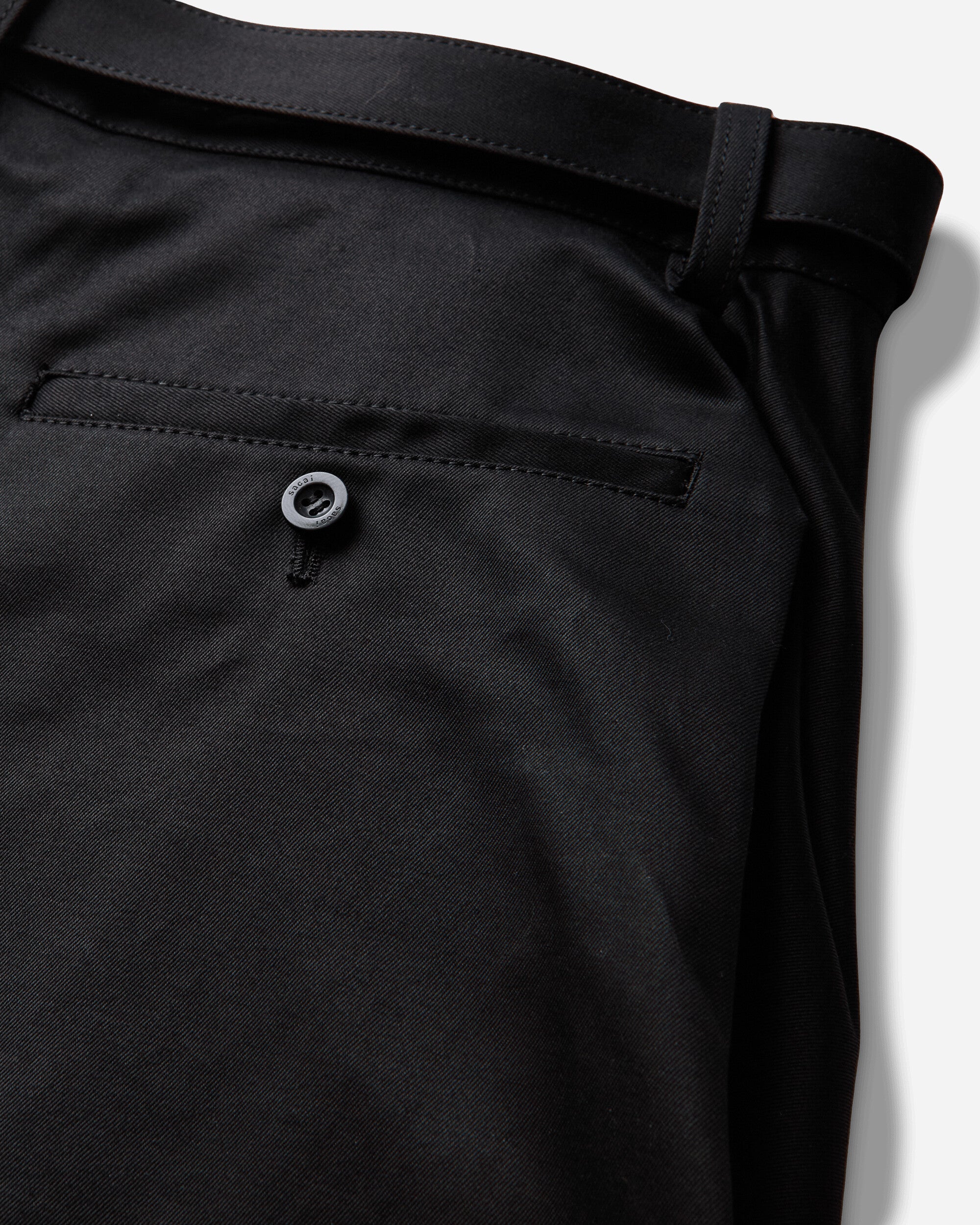 sacai Cotton Chino Pants Black Pants Chinos 26-04149M 001