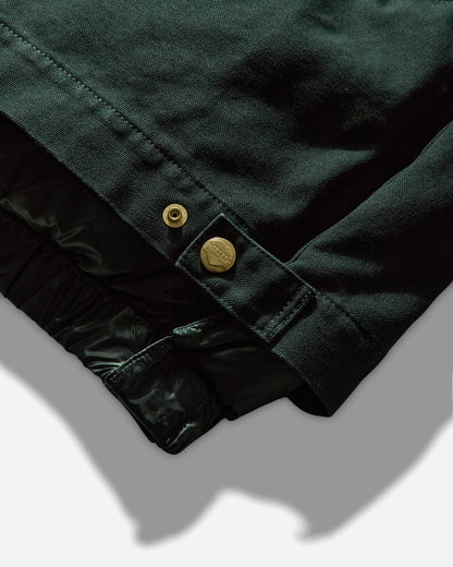 sacai Carhartt Wip Washed Duck Puffer Jacket Green Coats and Jackets Down Jackets 25-03858M 551