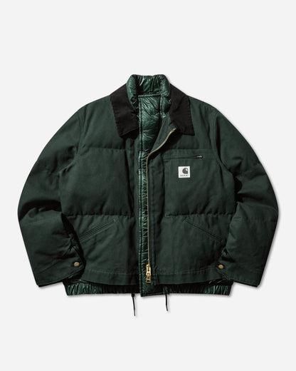 sacai Carhartt Wip Washed Duck Puffer Jacket Green Coats and Jackets Down Jackets 25-03858M 551