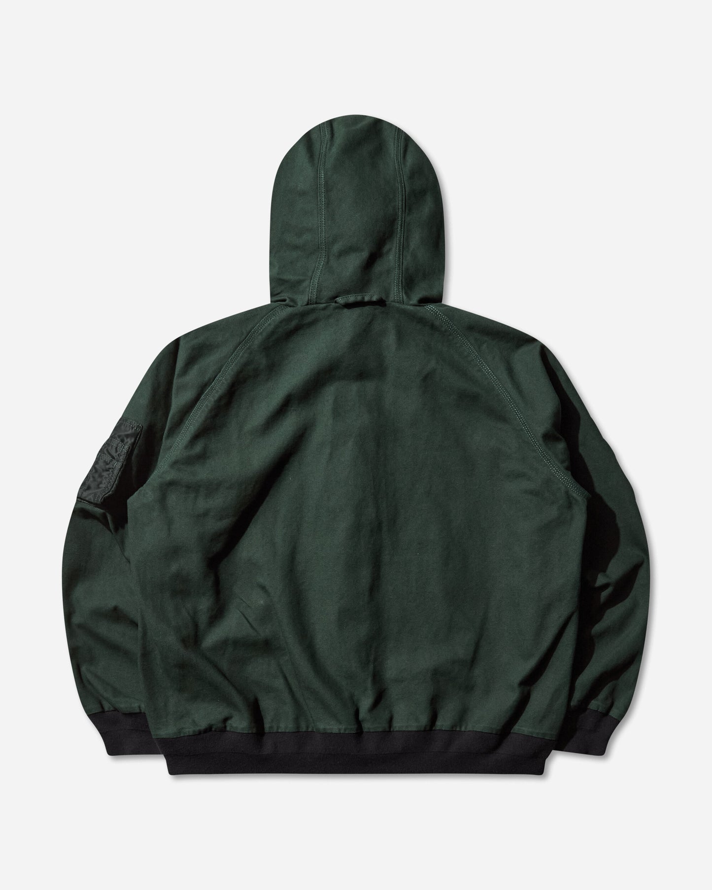 sacai Carhartt Wip Washed Duck Hooded Blouson Green Coats and Jackets Jackets 25-03859M 551