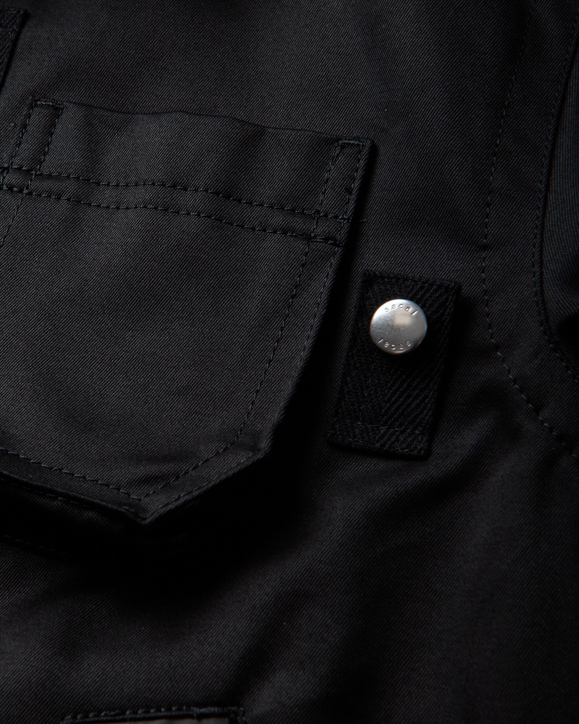 sacai Cotton Chino Blouson Black Coats and Jackets Jackets 26-04031M 001