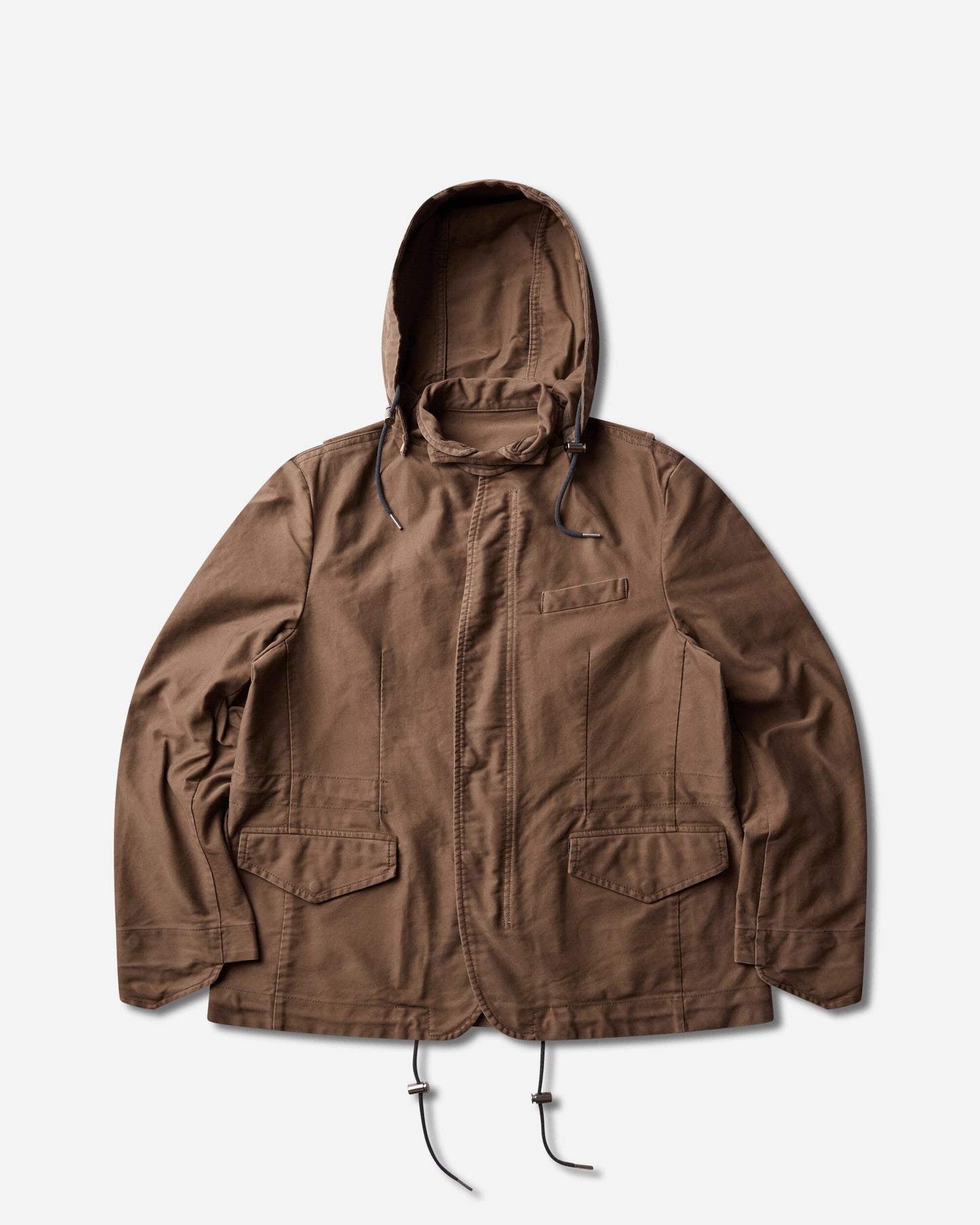 sacai Sueded Cotton Jacket Brown Coats and Jackets Jackets 26-04091M 601