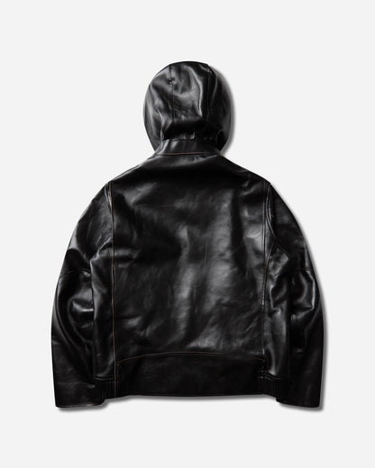 sacai Leather Blouson Black Coats and Jackets Leather Jackets 26-04051M 001