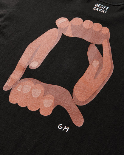 sacai Geoff Sacai  Print L S T-Shirt Black T-Shirts Longsleeve 26-01122S 001