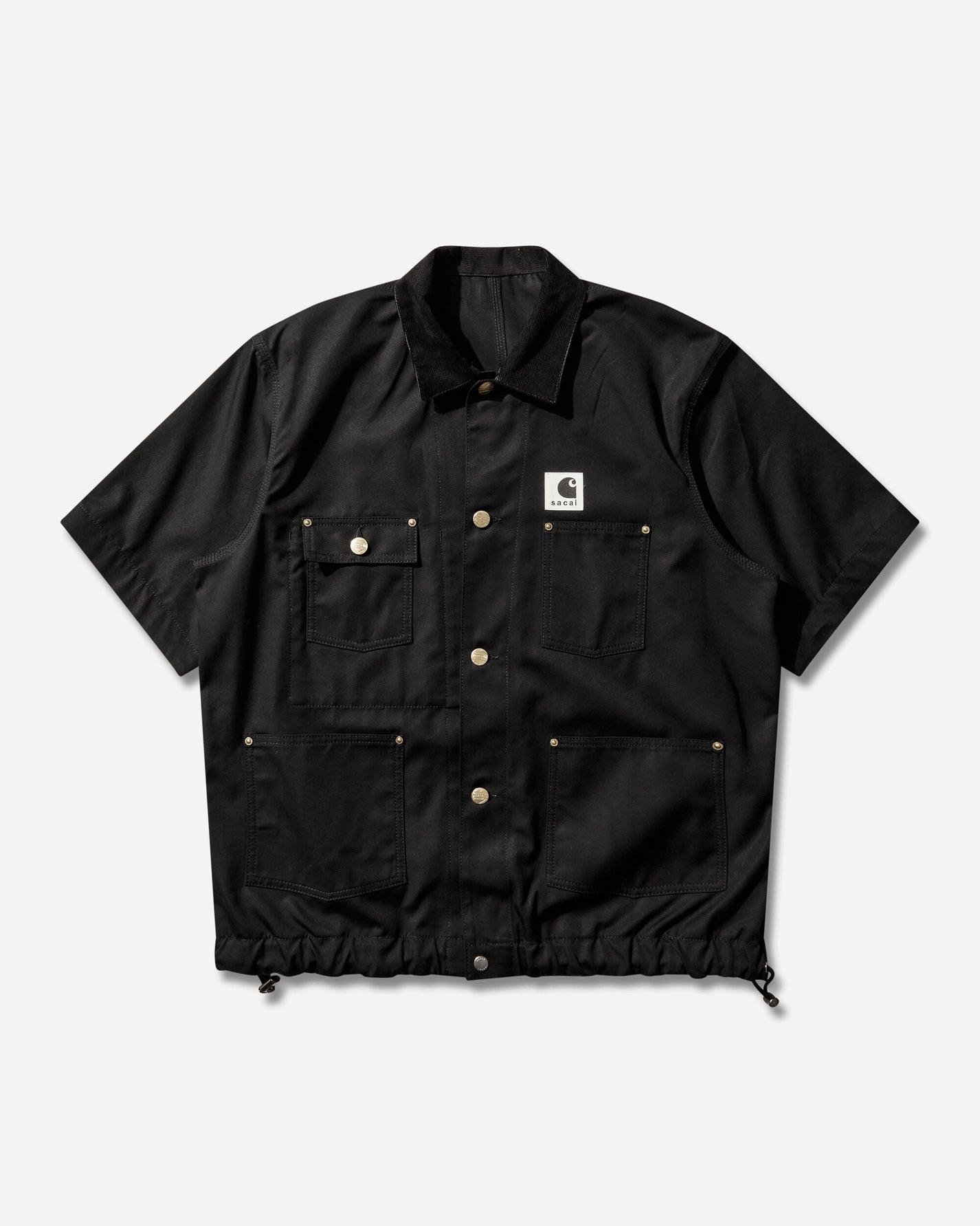 sacai Carhartt Wip Duck Shirt Black Shirts Longsleeve Shirt 26-03991M 001