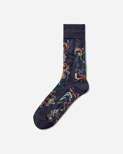 sacai Floral Socks Navy Underwear Socks 25-01046S 201