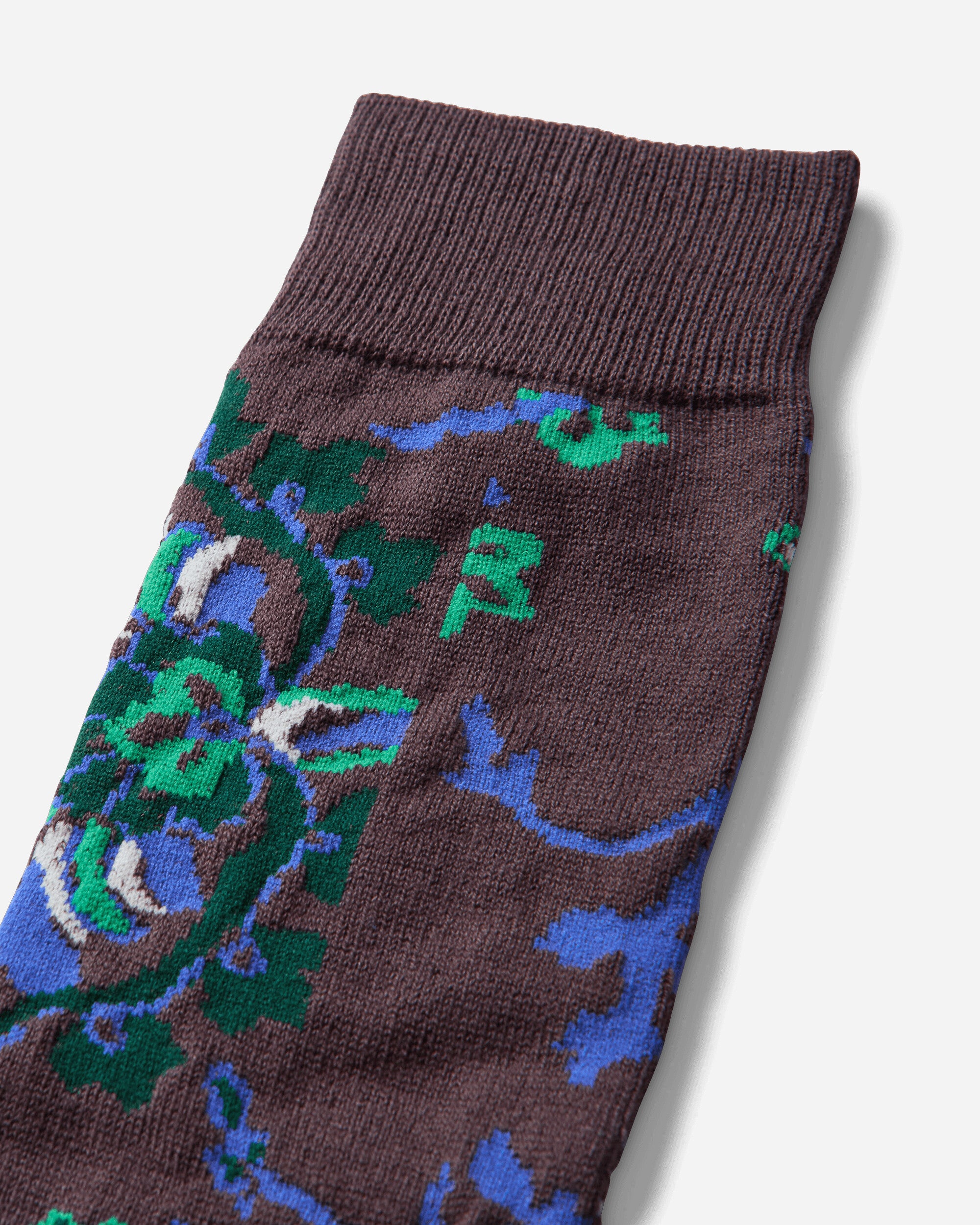 sacai Floral Socks Brown Underwear Socks 26-01176S 601