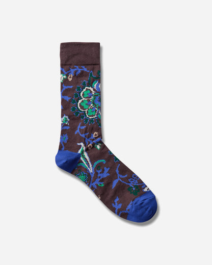 sacai Floral Socks Brown Underwear Socks 26-01176S 601