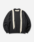 sacai Wool Knit Pullover Grey/Off White Knitwears Sweaters 26-04069M 304