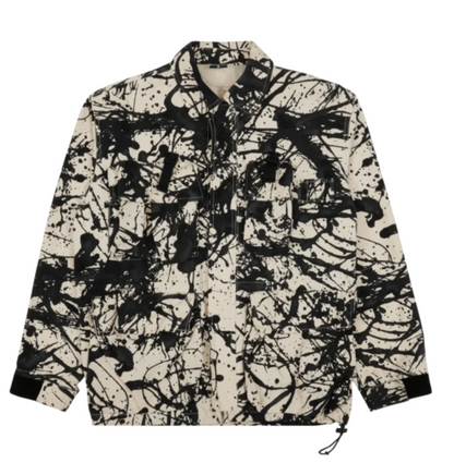 Test Archivio - Utility Jacket With Ink Print White / Black