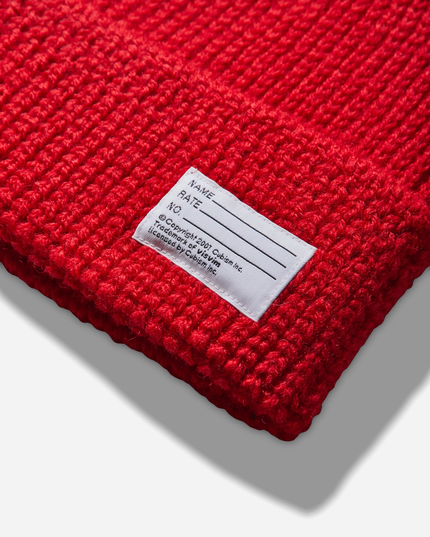 visvim Knit Beanie (Wool) Red Hats Beanies 0125203003010 2