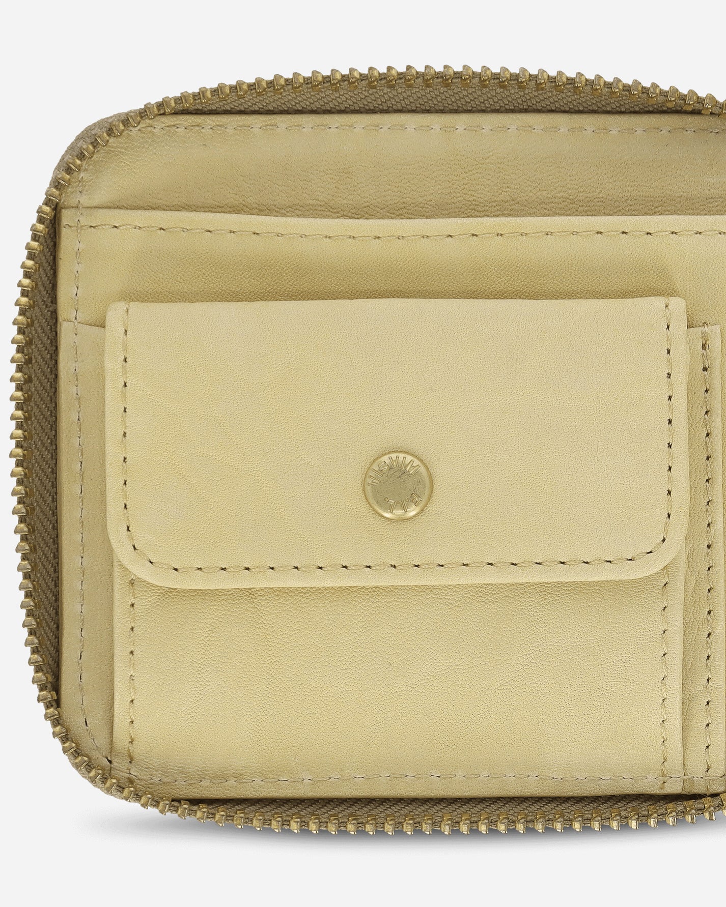 visvim Leather Bi-Fold Wallet Beige Wallets and Cardholders Zip Wallets 0125203003028 2