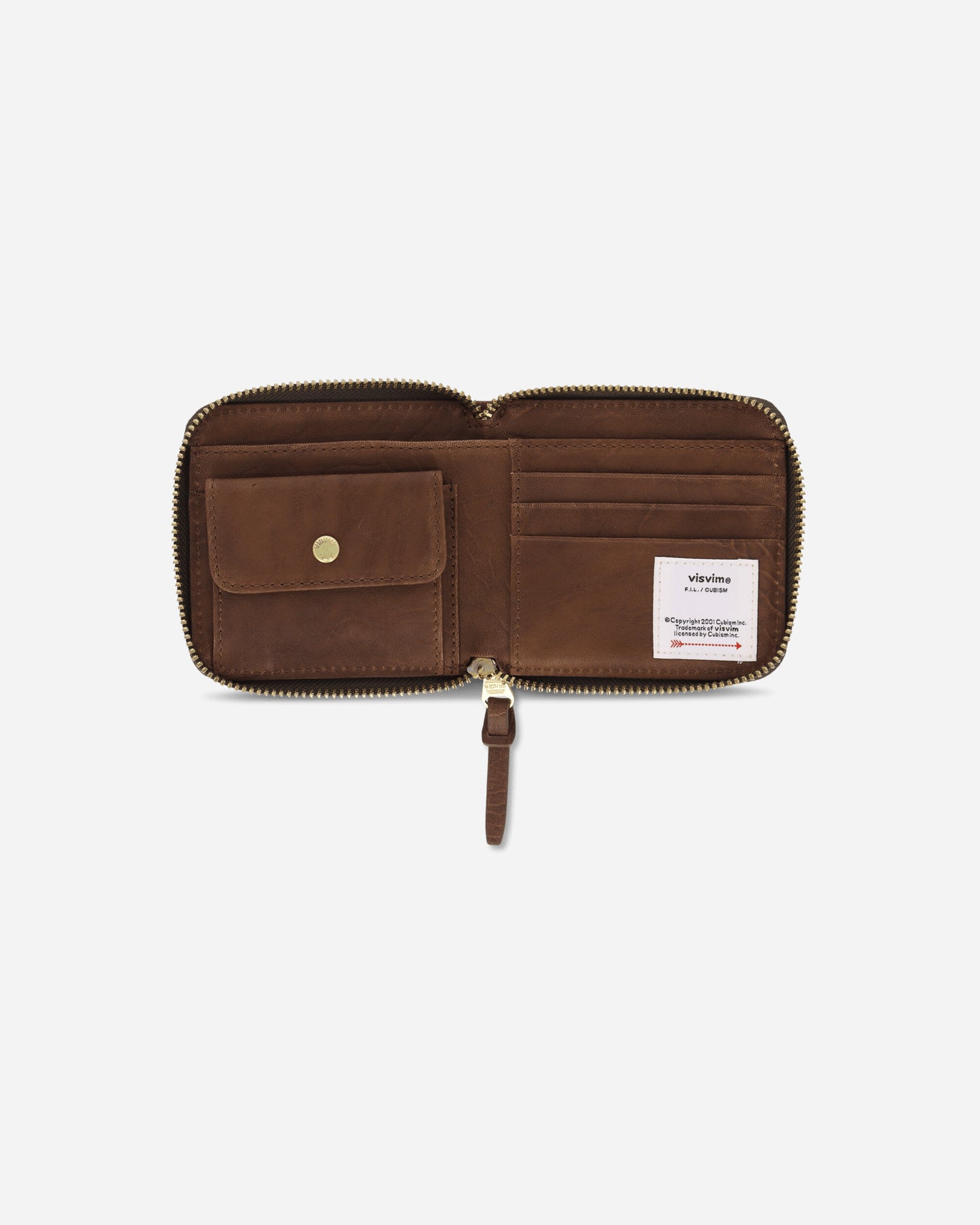 visvim Leather Bi-Fold Wallet Brown Wallets and Cardholders Zip Wallets 0125203003028 1