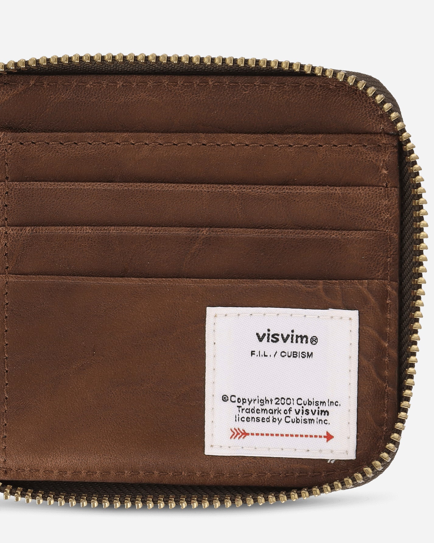 visvim Leather Bi-Fold Wallet Brown Wallets and Cardholders Zip Wallets 0125203003028 1