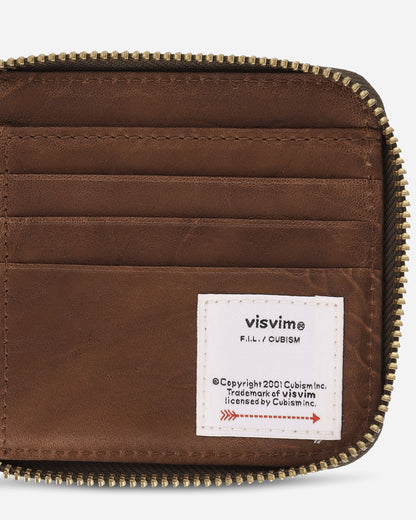 visvim Leather Bi-Fold Wallet Brown Wallets and Cardholders Zip Wallets 0125203003028 1