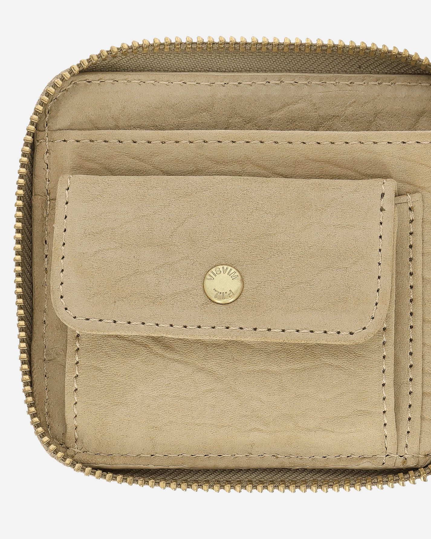 visvim Suede Bi-Fold Wallet Beige Wallets and Cardholders Zip Wallets 0125203003024 2