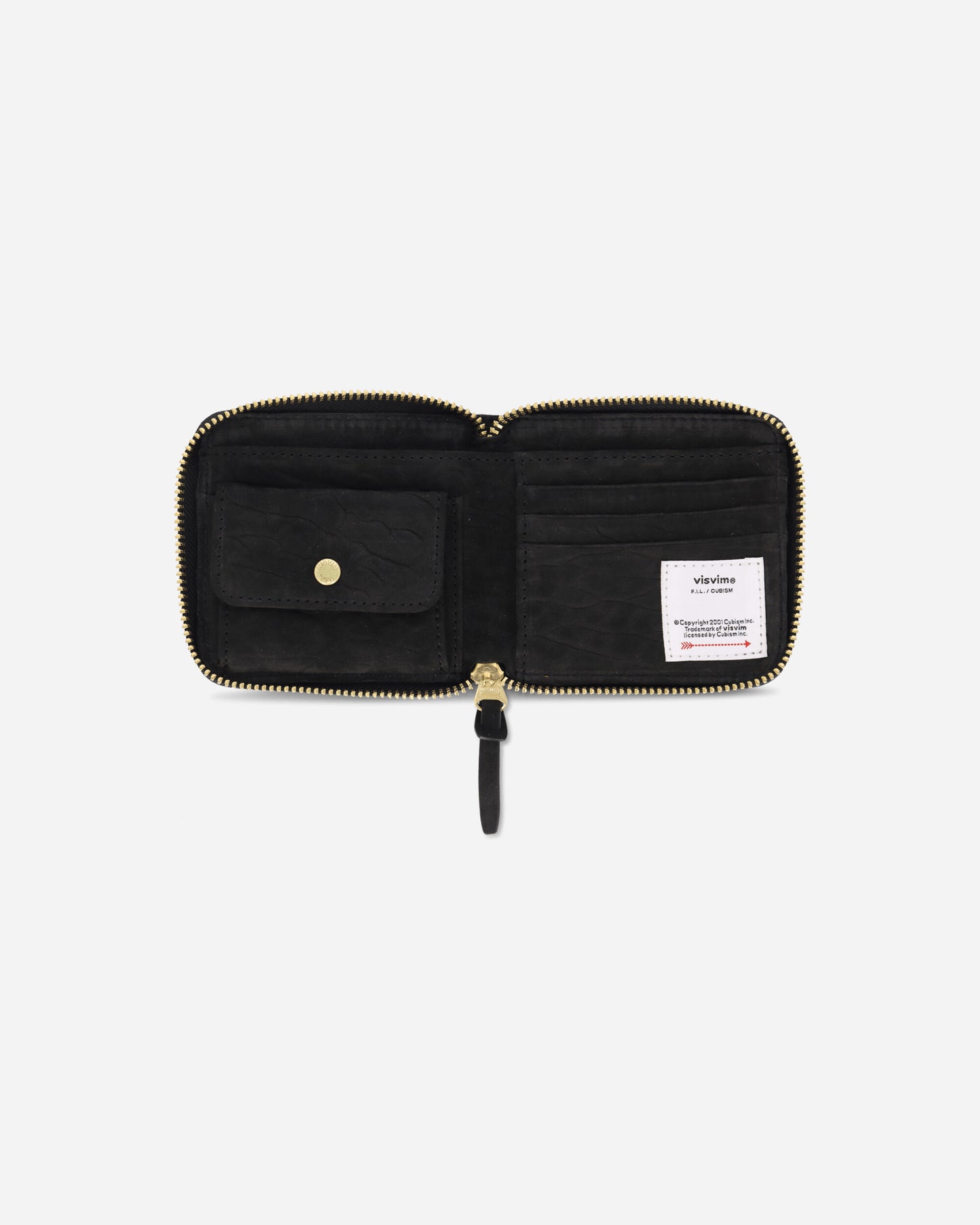 visvim Suede Bi-Fold Wallet Black Wallets and Cardholders Zip Wallets 0125203003024 1