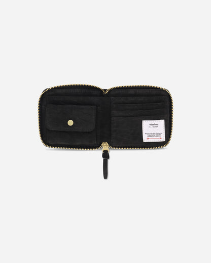 visvim Suede Bi-Fold Wallet Black Wallets and Cardholders Zip Wallets 0125203003024 1