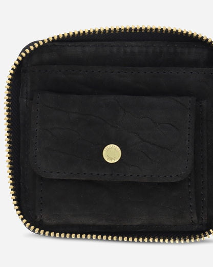 visvim Suede Bi-Fold Wallet Black Wallets and Cardholders Zip Wallets 0125203003024 1