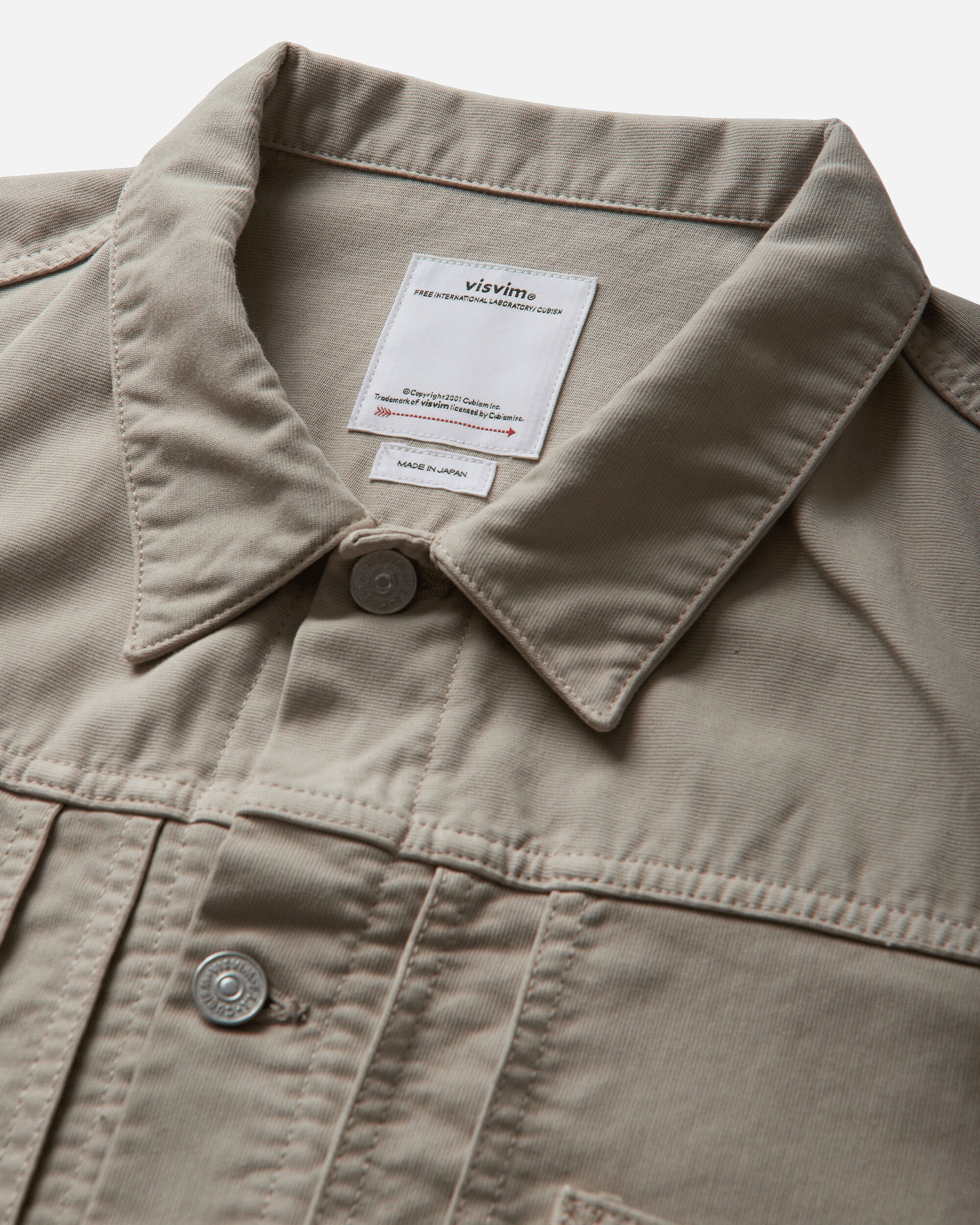 visvim Chore Jkt G.Cords Ivory Coats and Jackets Jackets 0126305013002 IVORY