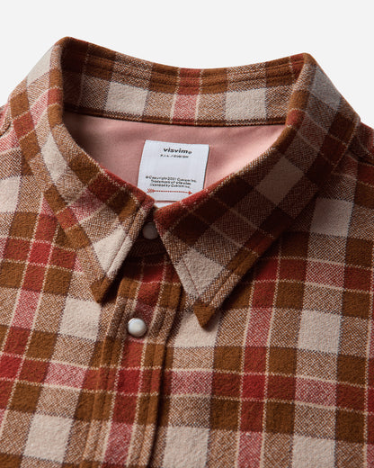 visvim Meridian Check L/S Red Shirts Longsleeve Shirt 0126205011014 RD