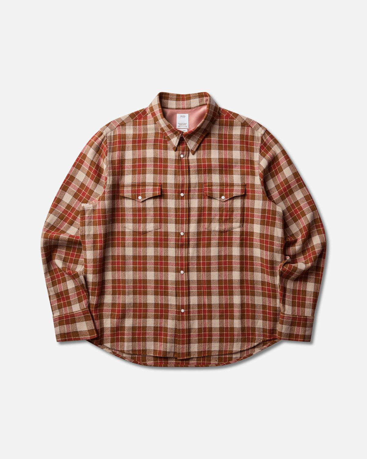 visvim Meridian Check L/S Red Shirts Longsleeve Shirt 0126205011014 RD