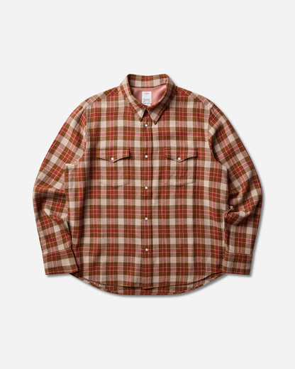 visvim Meridian Check L/S Red Shirts Longsleeve Shirt 0126205011014 RD