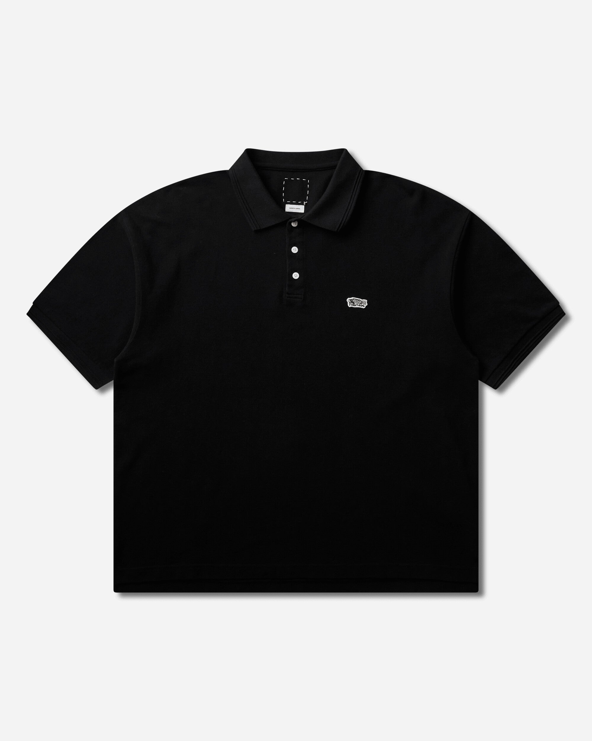 visvim Mondo Weller S/S Black T-Shirts Polo 0126305010003 BLACK