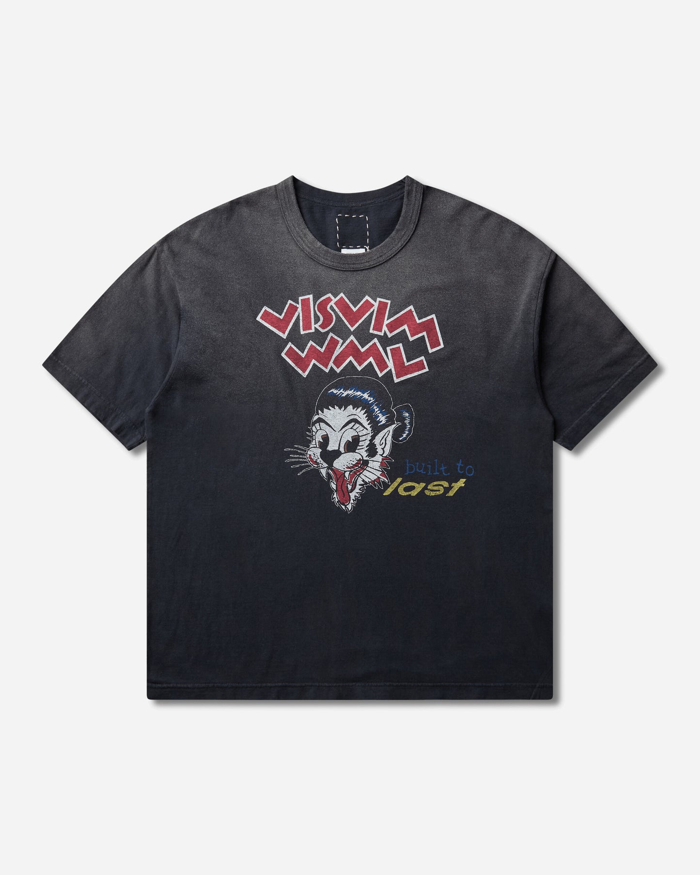 visvim Jumbo Tee S/S Btl Dmgd Black T-Shirts Shortsleeve 0126305010001 BLACK
