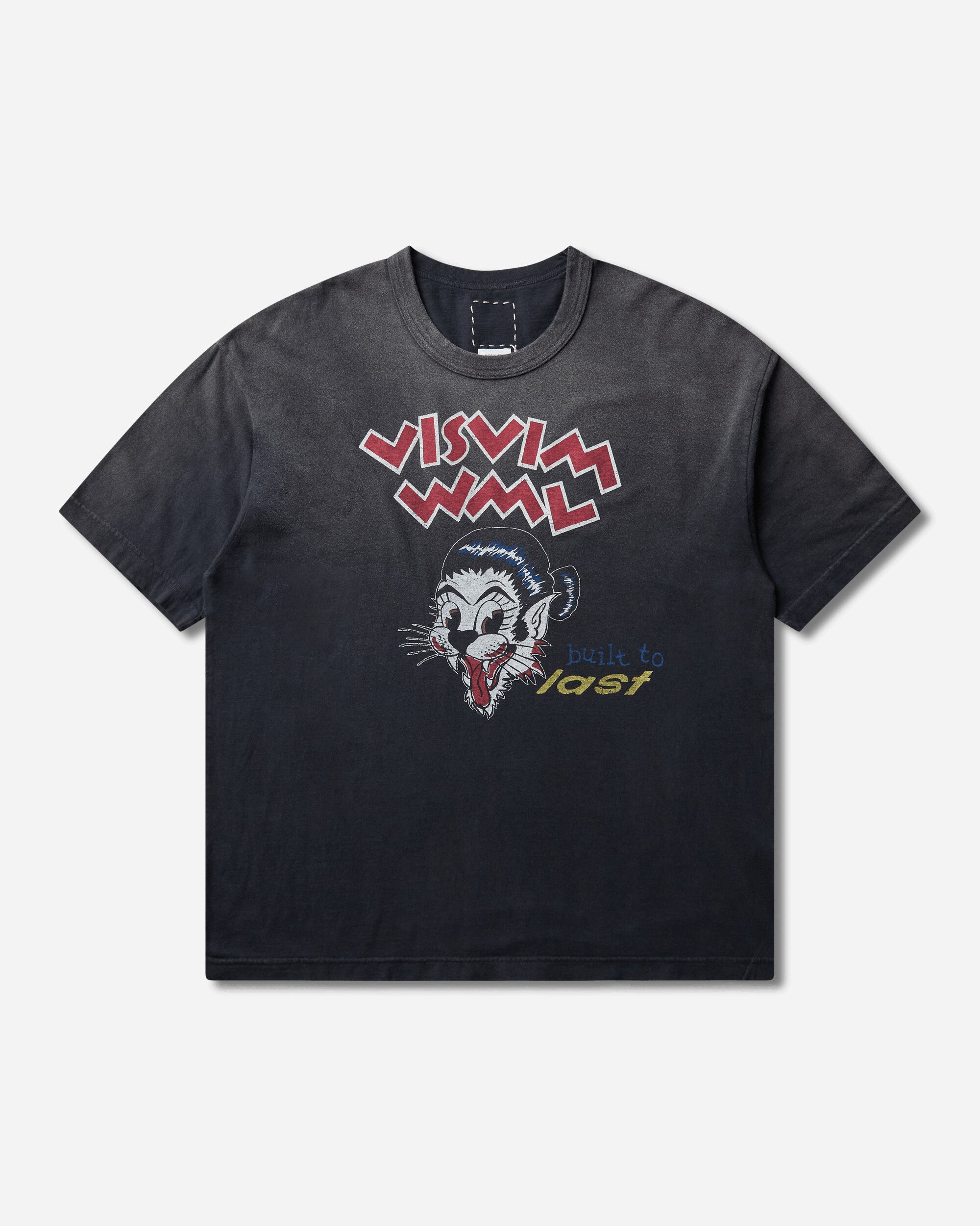 visvim Jumbo Tee S/S Btl Dmgd Black T-Shirts Shortsleeve 0126305010001 BLACK