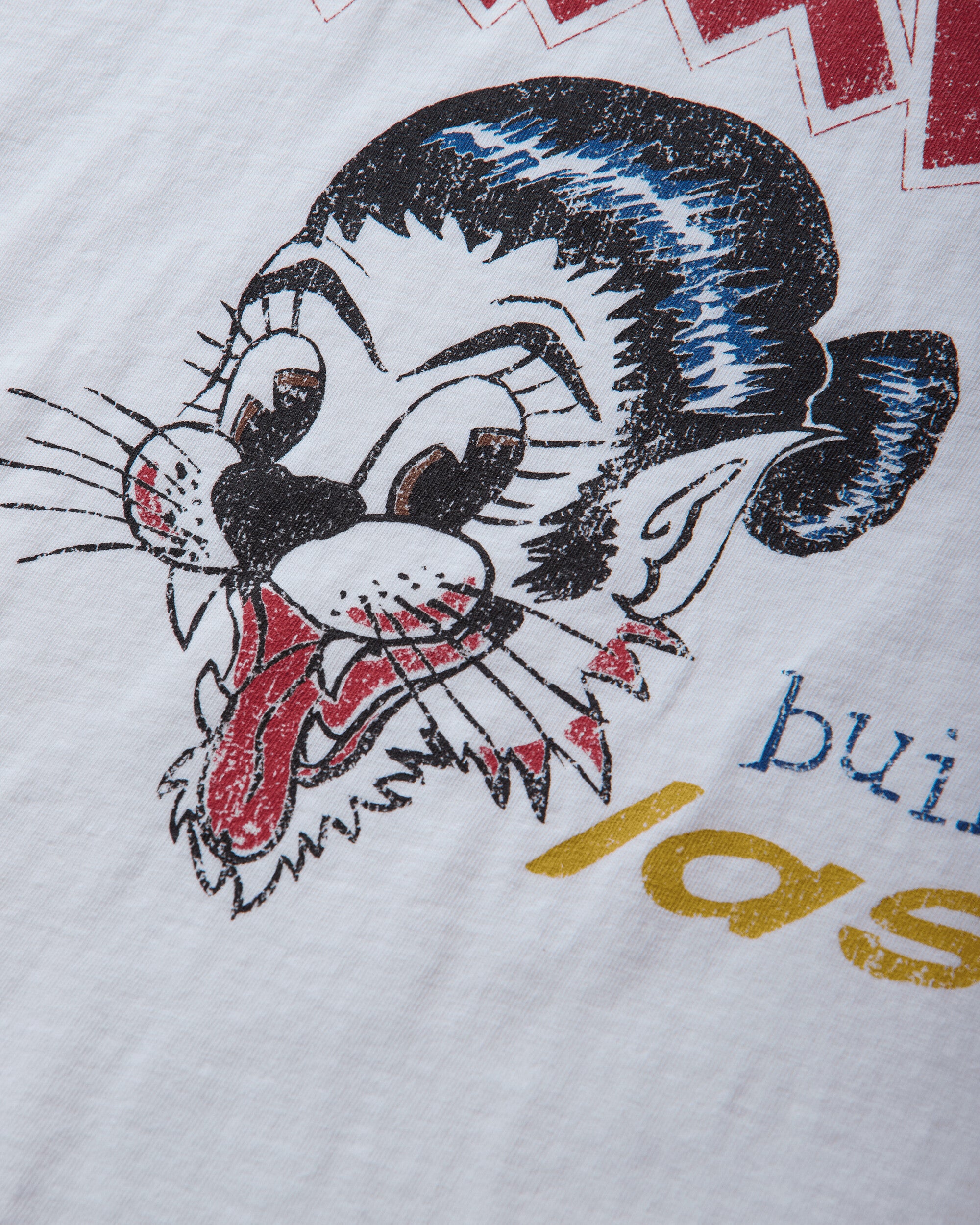 visvim Jumbo Tee S/S Btl Dmgd White T-Shirts Shortsleeve 0126305010001 WHITE