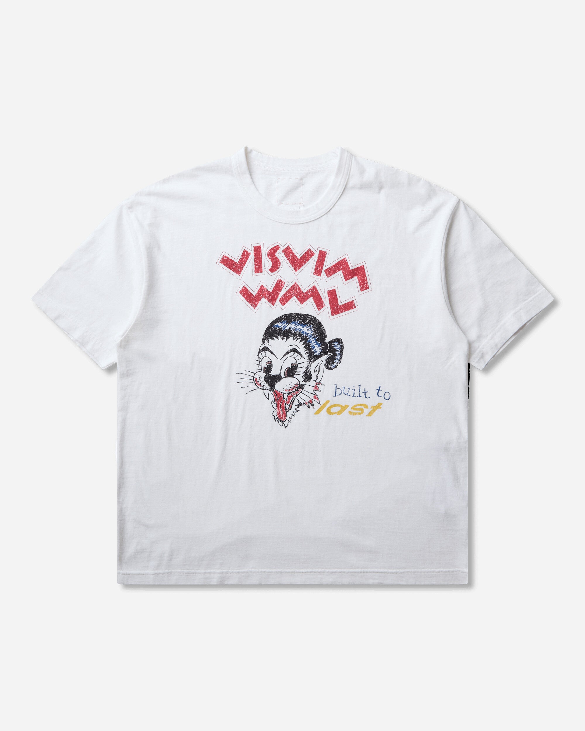 visvim Jumbo Tee S/S Btl Dmgd White T-Shirts Shortsleeve 0126305010001 WHITE