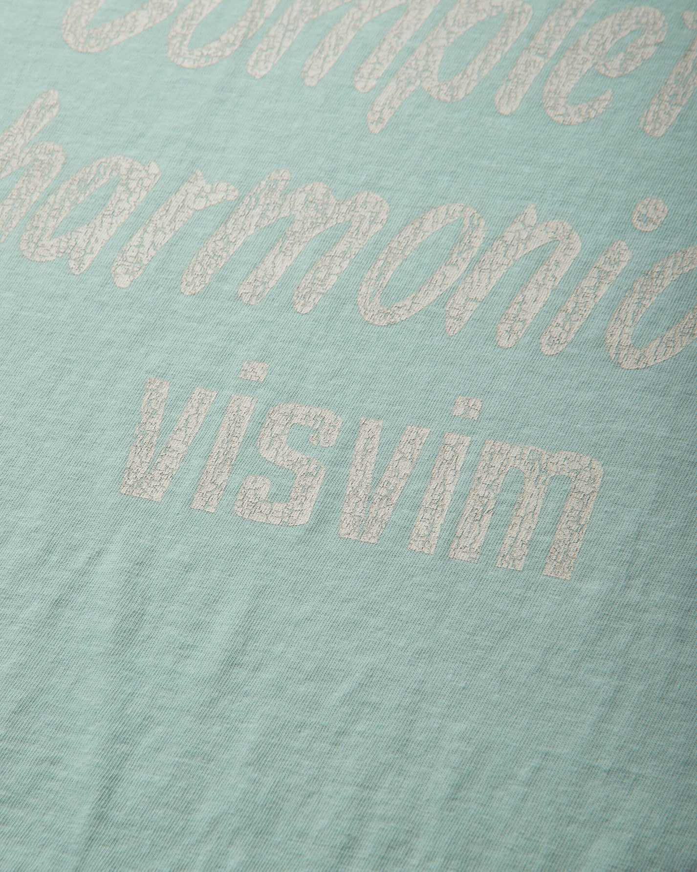 visvim Jumbo Tee S/S Dmgd Lt Green T-Shirts Shortsleeve 0126305010002 LTGREEN