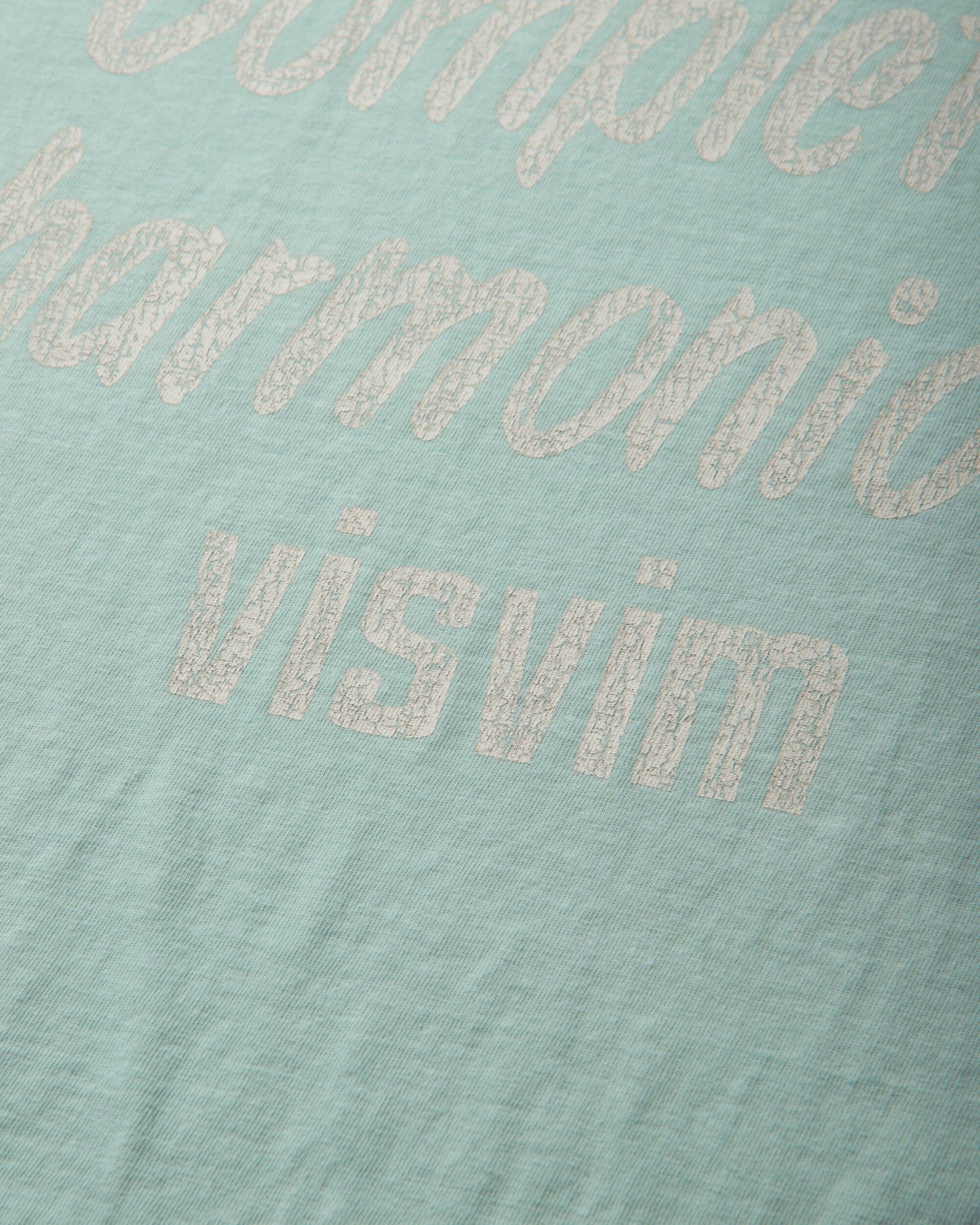 visvim Jumbo Tee S/S Dmgd Lt Green T-Shirts Shortsleeve 0126305010002 LTGREEN