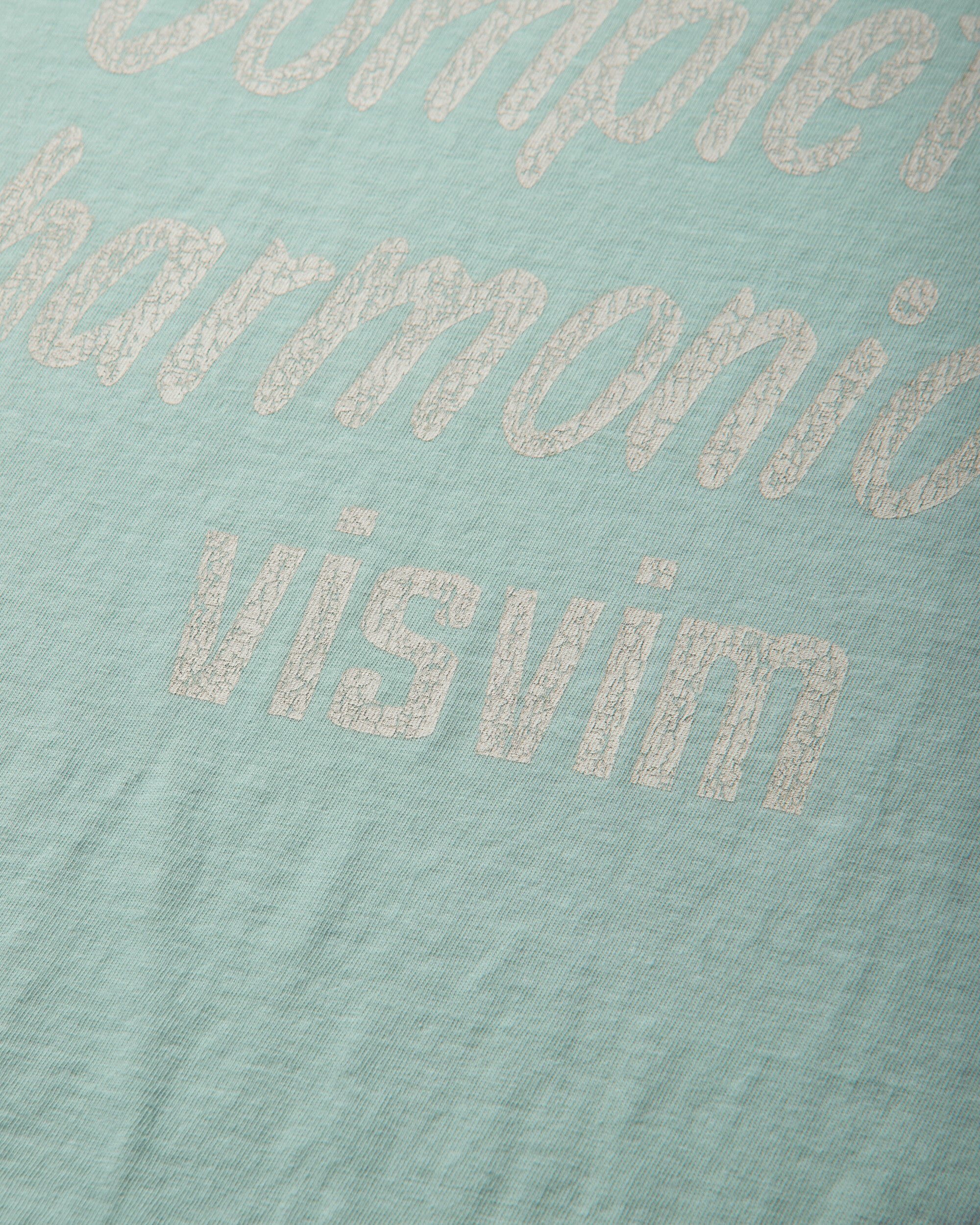 visvim Jumbo Tee S/S Dmgd Lt Green T-Shirts Shortsleeve 0126305010002 LTGREEN