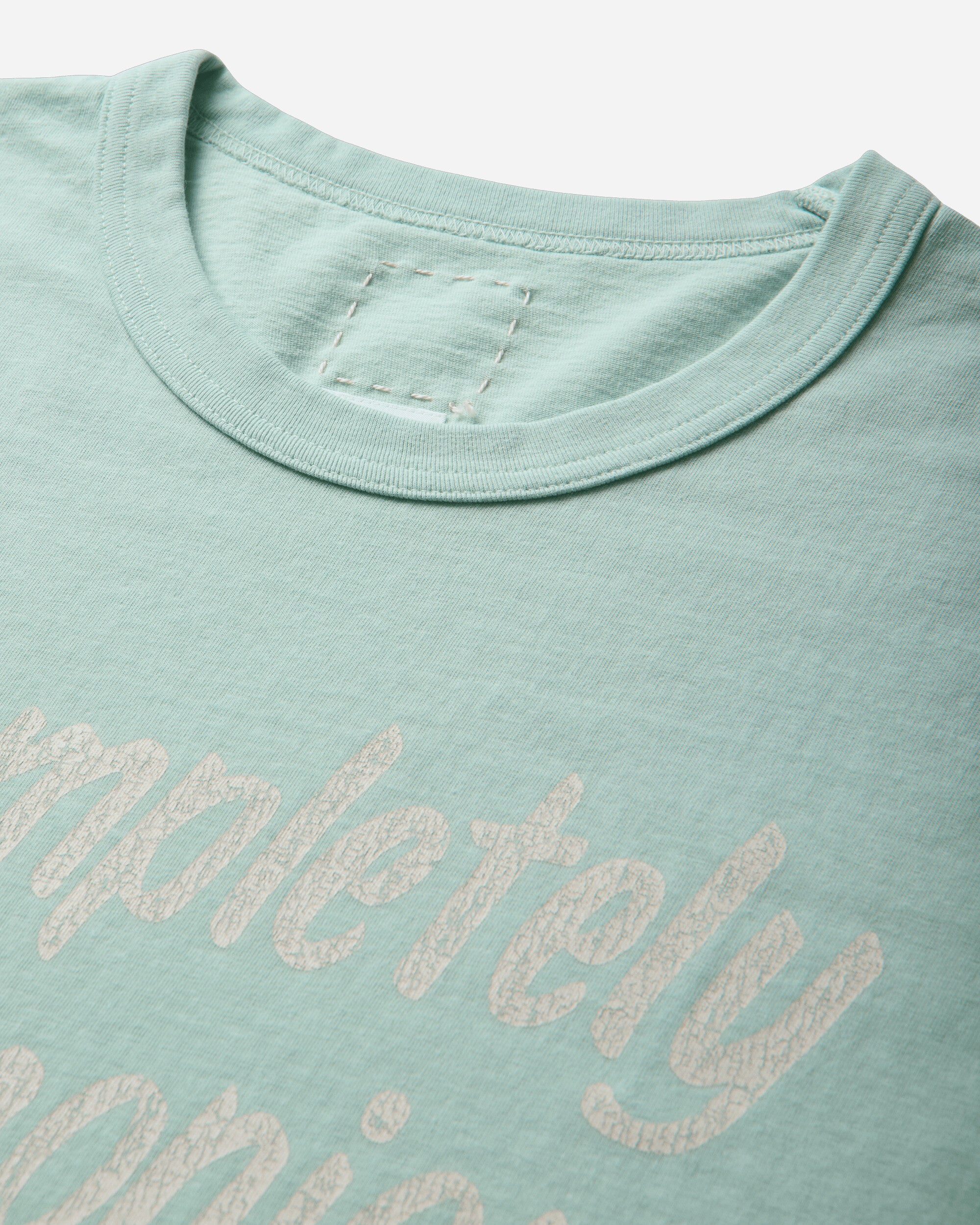 visvim Jumbo Tee S/S Dmgd Lt Green T-Shirts Shortsleeve 0126305010002 LTGREEN