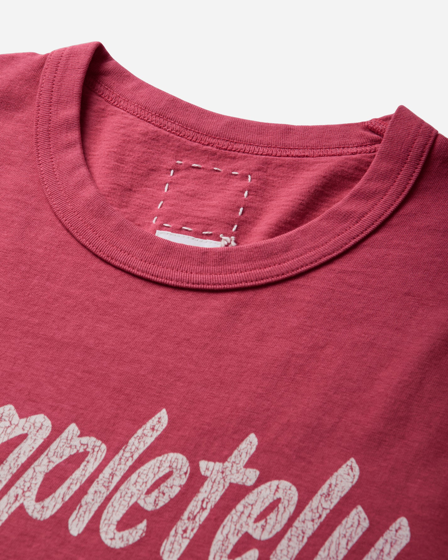 visvim Jumbo Tee S/S Dmgd Red T-Shirts Shortsleeve 0126305010002 RED